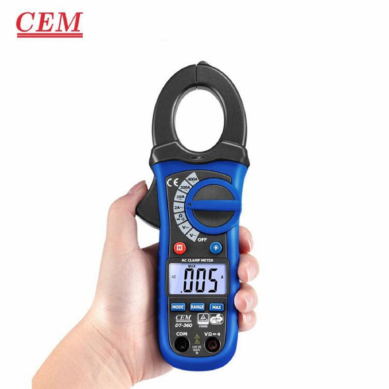 CEM DT-360 DT-362 DT-363 High Precision Clamp Meter Automatic Digital Multimeter Non-Contact Voltage Test Ammeter Electrical CEM DT-360 DT-362 DT-363 High Precision Clamp Meter Automatic Digital Multimeter Non-Contact Voltage Test Ammeter Electrical